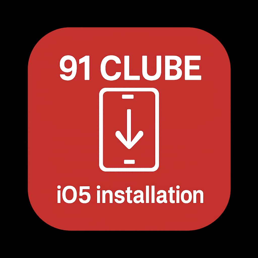 Icon representing the 91 Clube iOS installation guide.