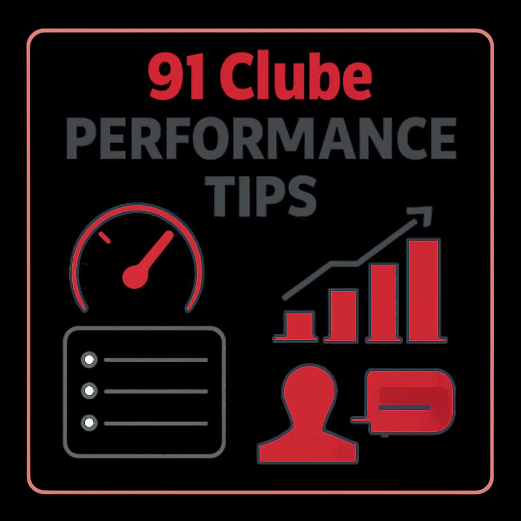 Diagram illustrating technical details for 91 Clube Performance Tips.