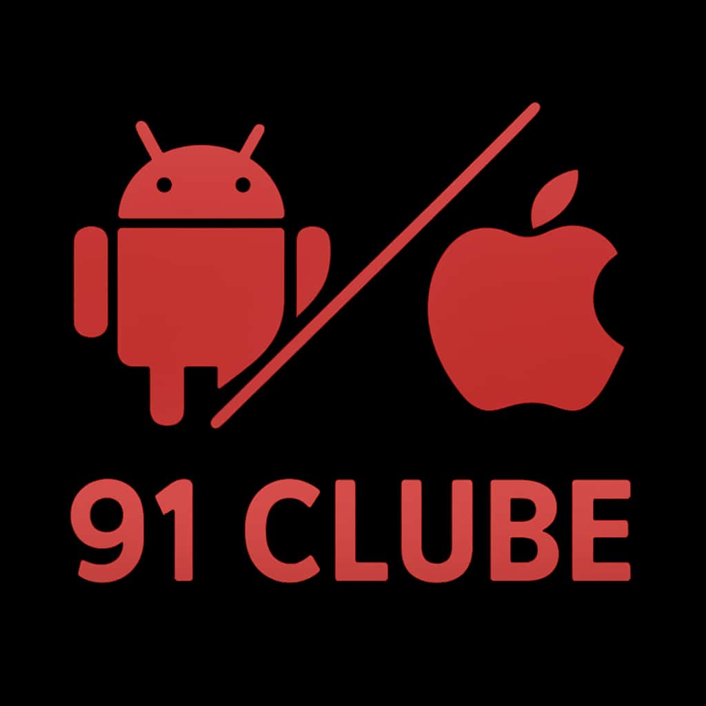 Icon representing Android vs iOS for 91 Clube.