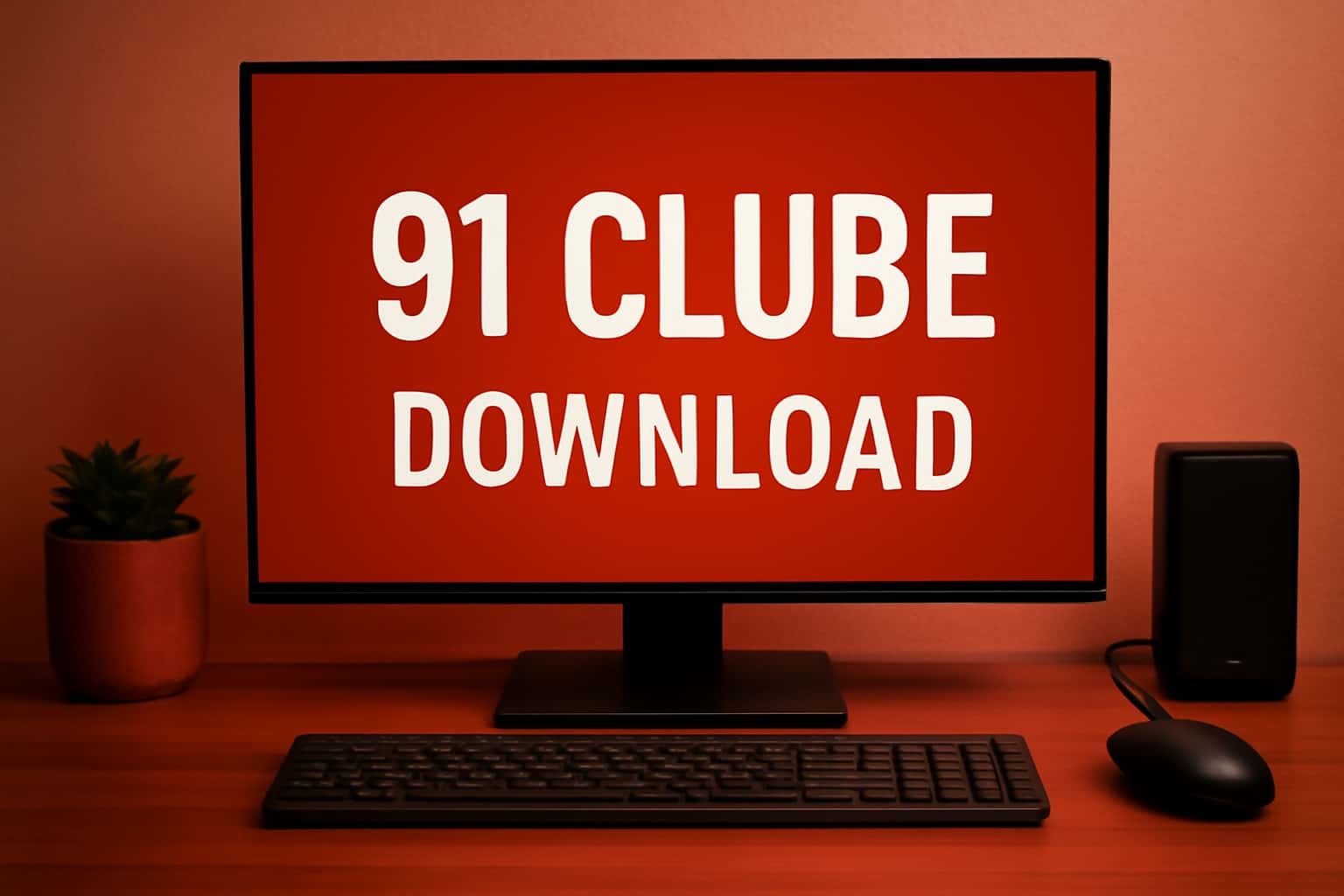 An informative scene highlighting the 91 Clube Download process.