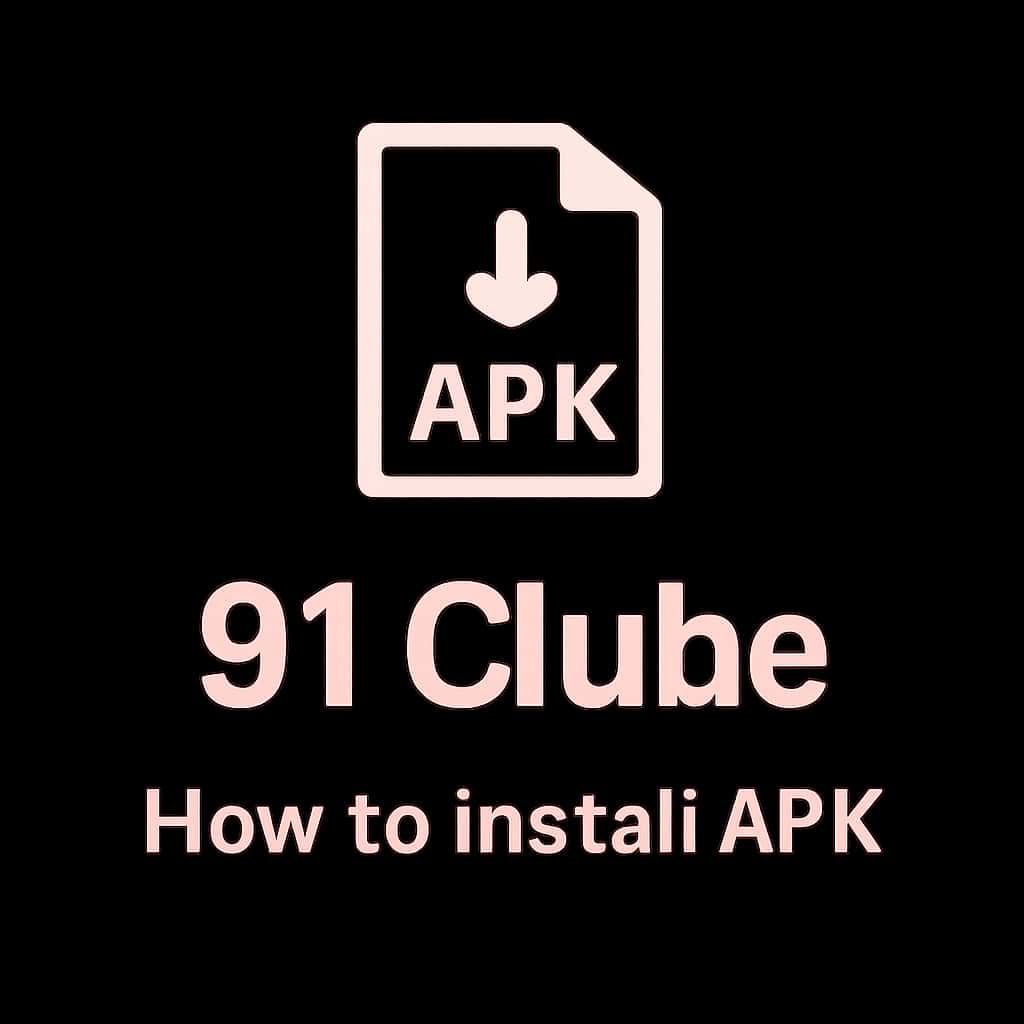 Icon representing the installation process for 91 Clube APK.