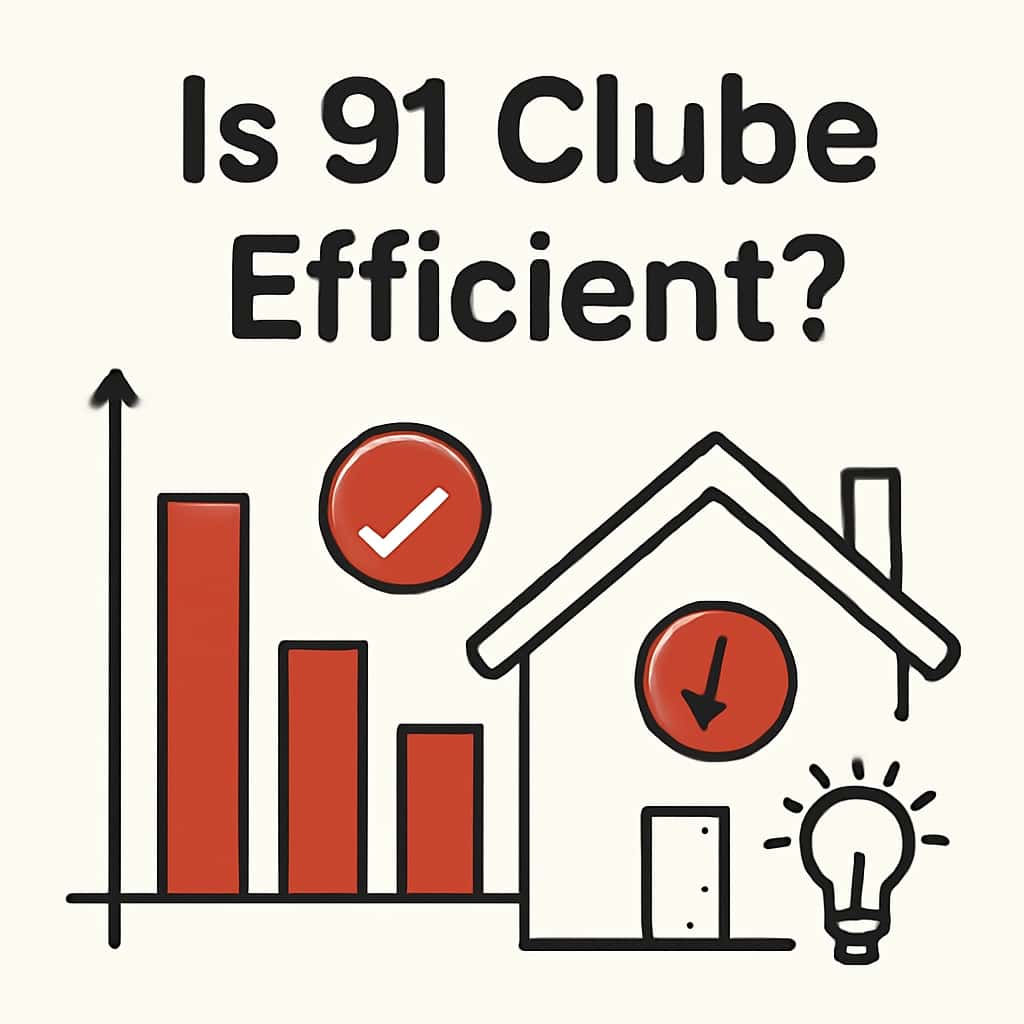 Diagram detailing the factors determining the efficiency of 91 Clube.