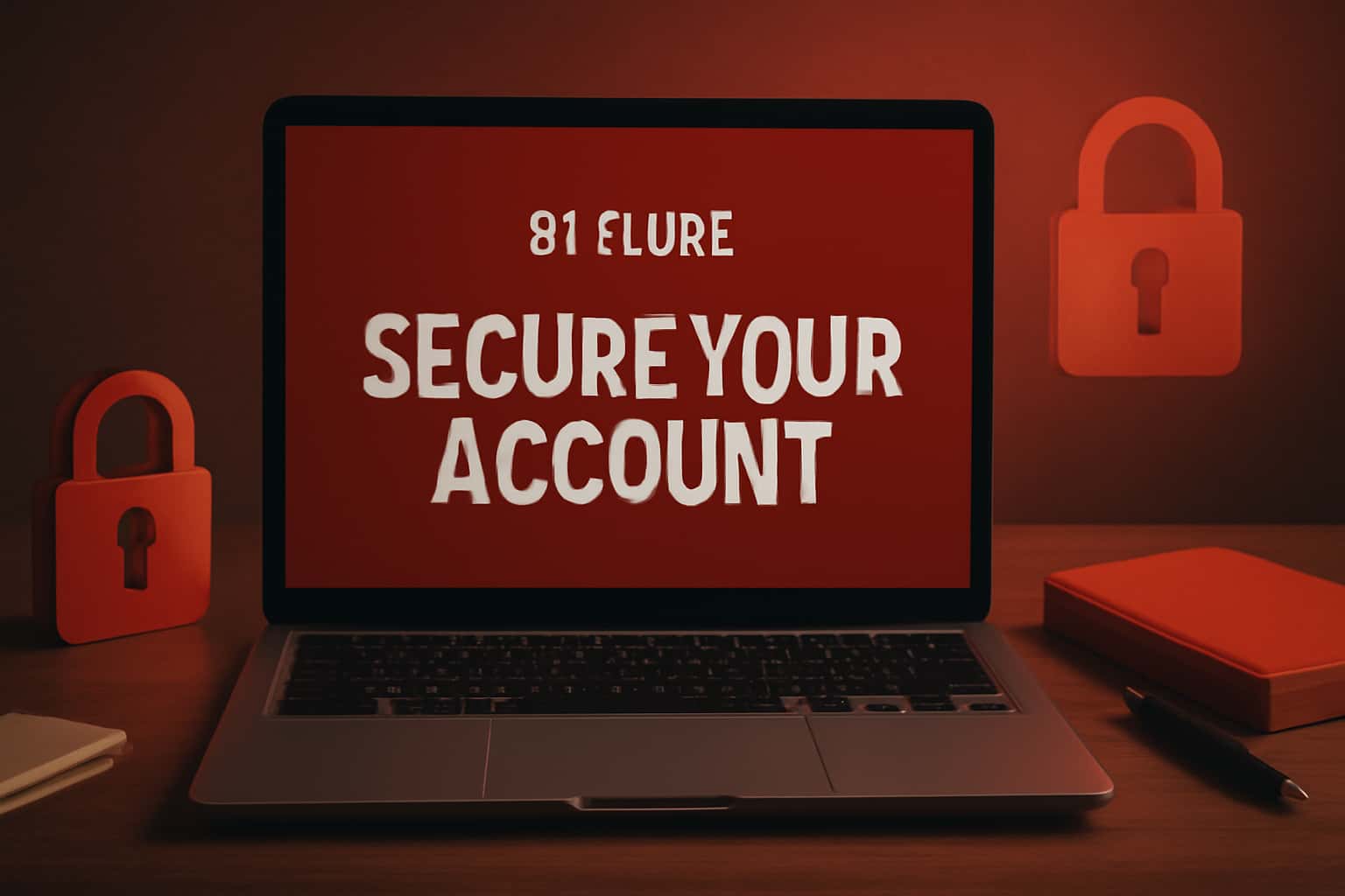 A professional-themed image depicting information security for 91 Clube accounts.